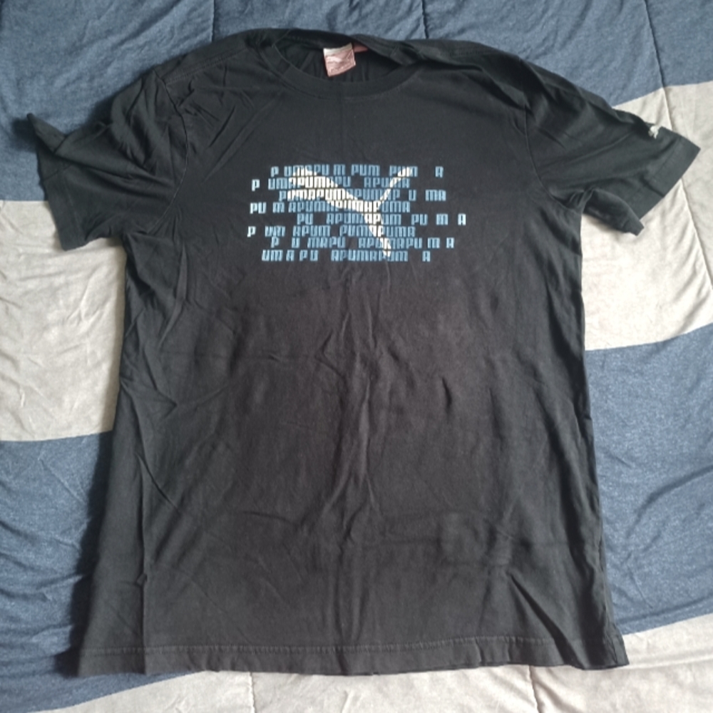 Puma men's black short sleeve t-shirt size small